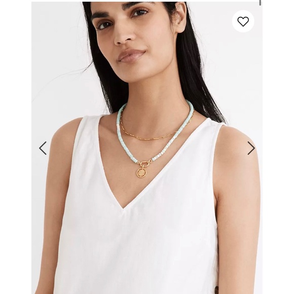 NWT Madewell Linen-Cotton Side-Button Midi Dress - Picture 4 of 6